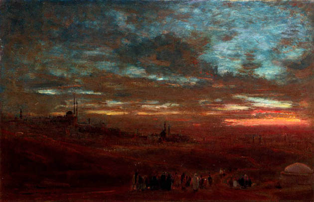 A View of Cairo at Sunset