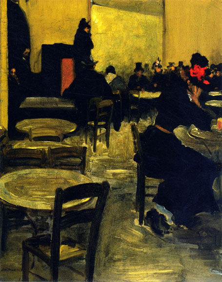 Cafe in Paris: ca 1901