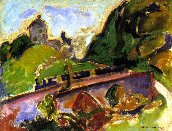 Fauve Landscape with Train: ca 1907