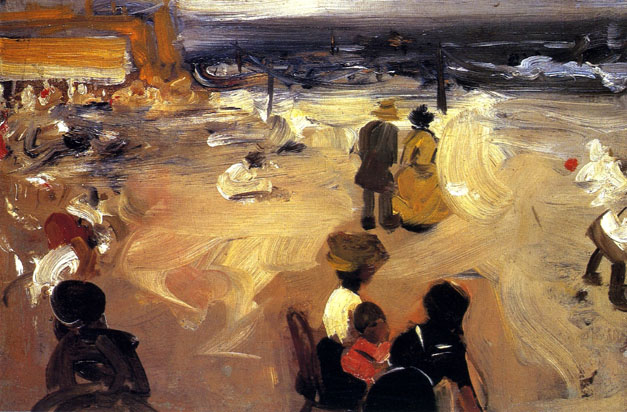 Figures by the Sea: ca 1901