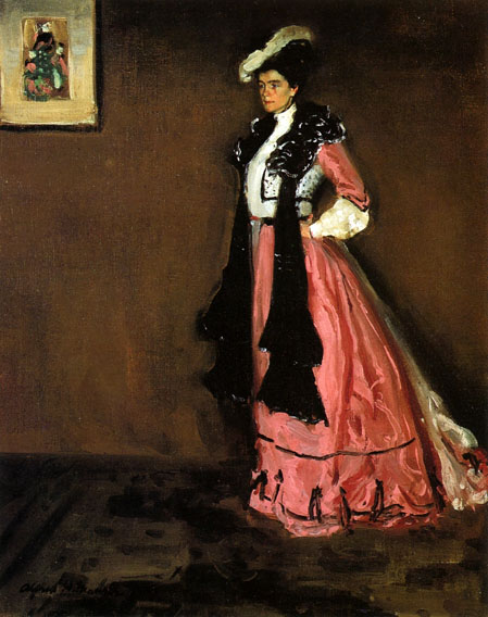 Woman in Pink: Portrait of Roselle Fitzpatrick - 1902
