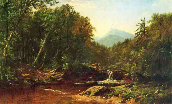 Fisherman by a Mountain Stream: Date Unknown