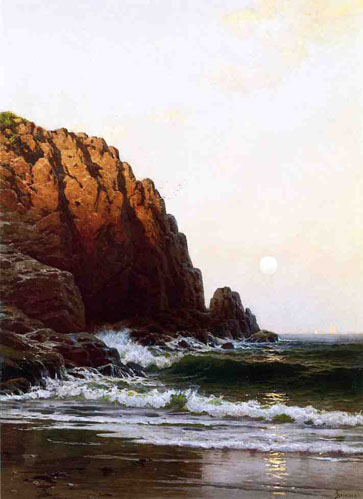 Moonrise, Coast of Maine: Date Unknown