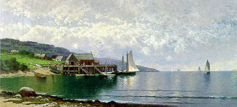 The Landing at Bailey Island, Maine: ca 1907