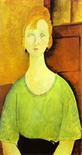 Girl in a Green Blouse: 1917