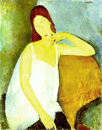Jeanne Hebuterne, Common Law Wife of Amedeo Modigliani: 1918
