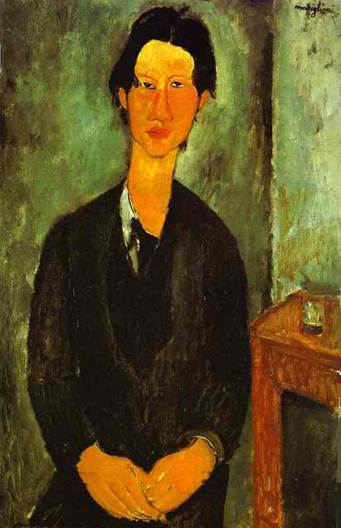 Portrait of Chaim Soutine Seated at a Table: 1917