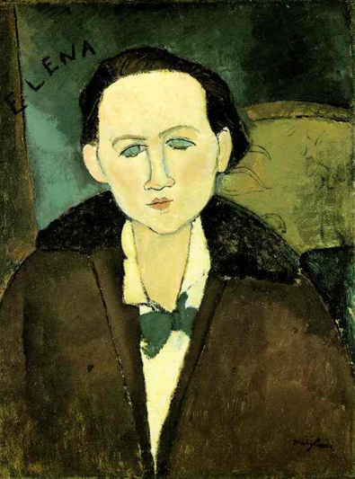 Portrait of Elena Pavlowski: 1917