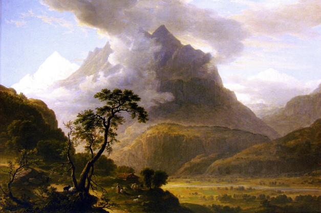 Alpine View, near Meyringen: 1842