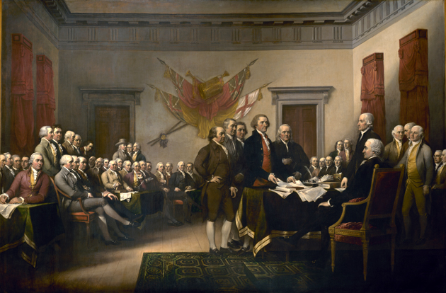 John Trumbull's Painting of the Signing of the Declaration Independence