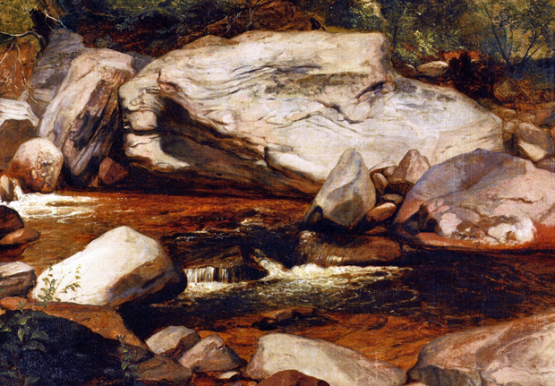 Landscape: Creek and Rocks: ca 1850-59