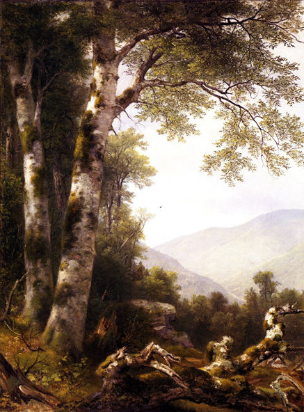 Landscape with Birches: ca 1855