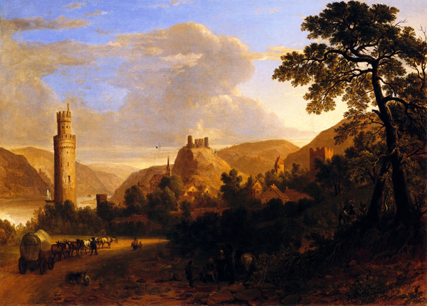 Oerwesel on the Rhine: 1843
