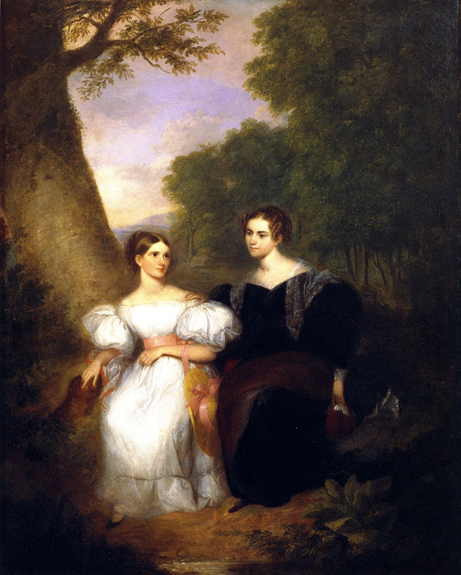 Portrait of the Artist's Wife and her Sister: 1834