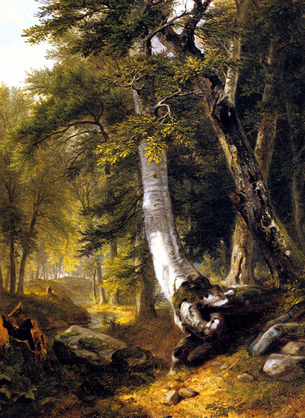 Sketch in the Woods: ca 1854