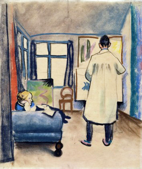 Franz und Maria Marc im_Atelier: 1912