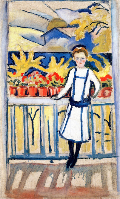 Girl on a Balcony I Tegernsee: 1910