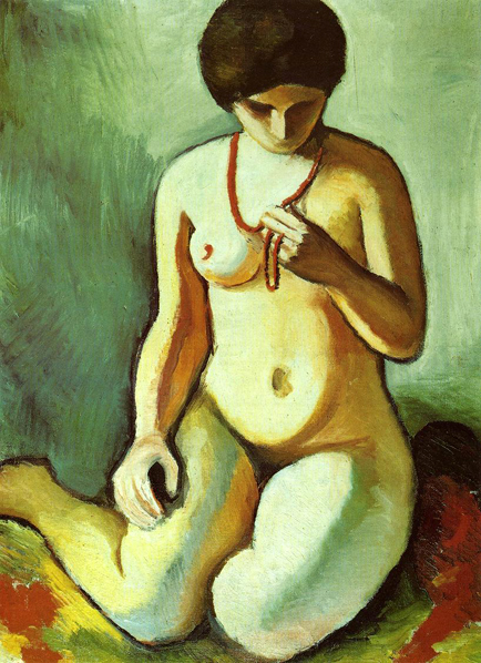 Nude with Coral Necklace: 1910