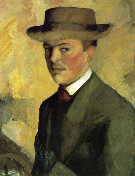 Self Portrait with Hat: 1909