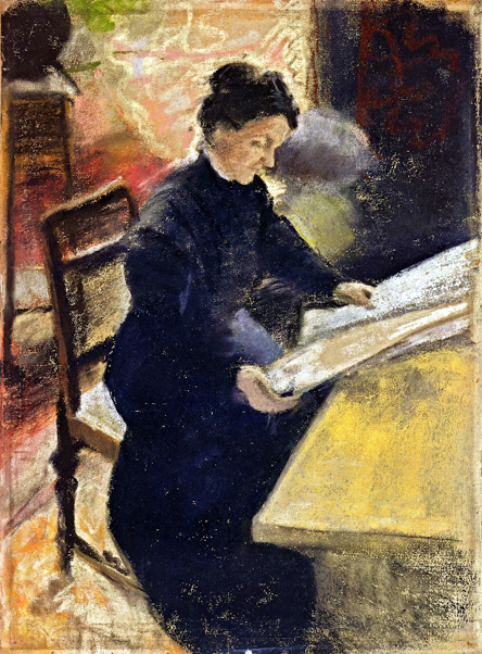Sofie Gerhardt, Reading the Newspaper: 1907