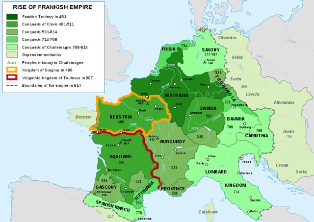 Frankish Empire: 481 to 814