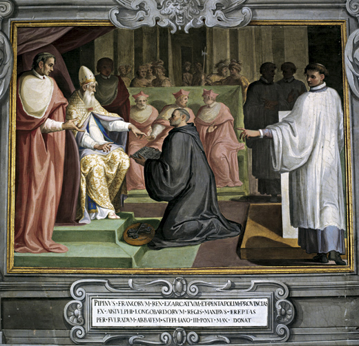 Pepin Annoited King by the Pope