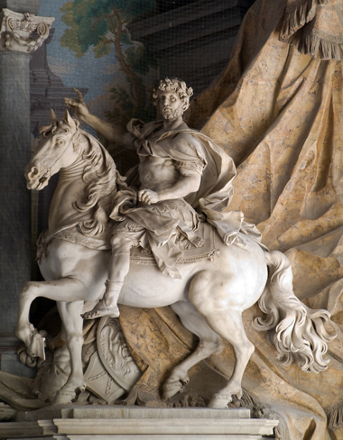 Statue of Charlemagne by Agostino Cornacchini