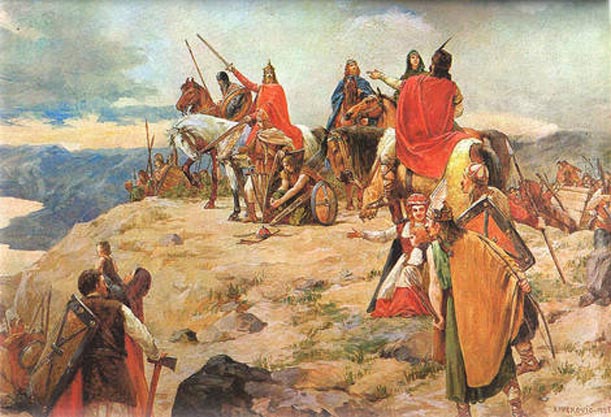 The Coming of the Croats to the Adriatic by Oton Ivekovic