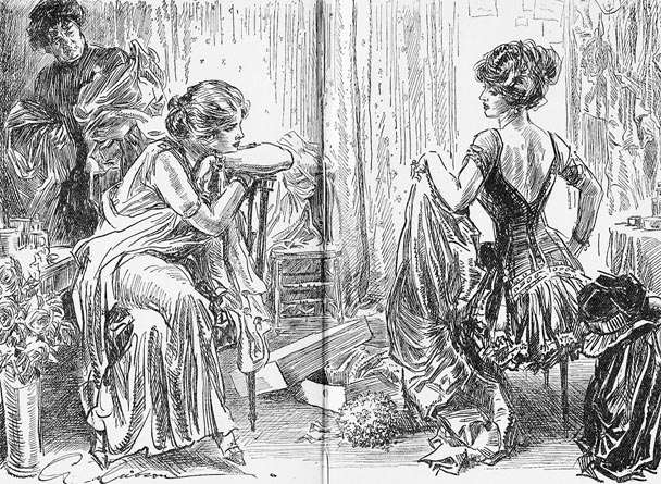 gibson girls coloring pages