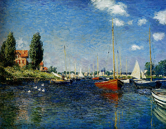 At Argenteuil Claude MONET found again some of his favorite models boats