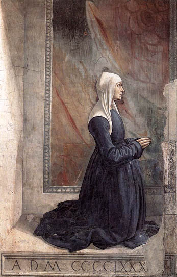 Portrait of the Donor Nera Corsi Sassetti: ca 1485