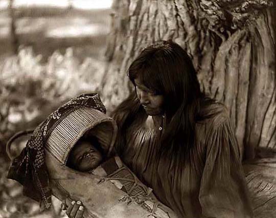 Apache Mother and Baby Date Unknown