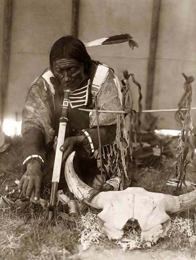 Sioux Indian Smoking Pipe: 1907