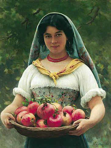 Girl with Pomegranates: 1912