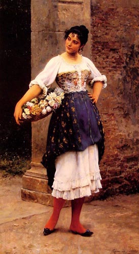 Venetian Flower Seller: 1895