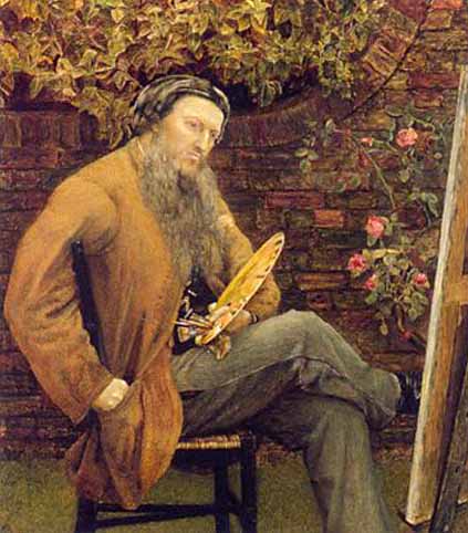 Ford Madox Brown at the Easel by Catherine Madox Brown