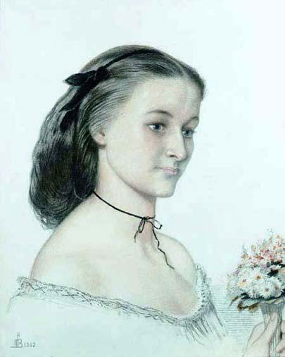 Portrait of Miss Louie Jones: 1862