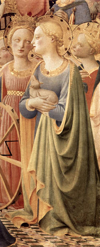 Coronation of the Virgin (Detail): 1434-35