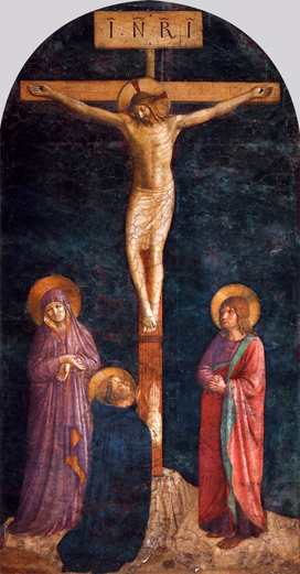 Crucifixion with Saint Dominic: 1440-45