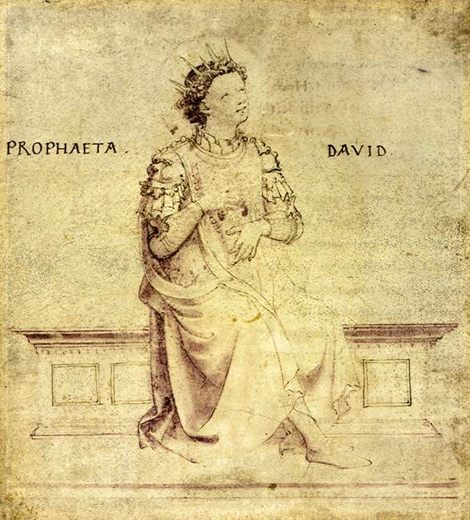 King David Playing a Psaltery ca 1430