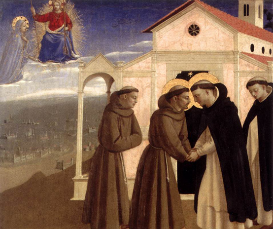 Meeting of Saint Francis and Saint Dominic: ca 1429