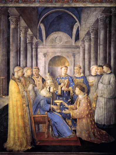 Saint Peter Consecrates Saint Lawrence as Deacon 1447-49