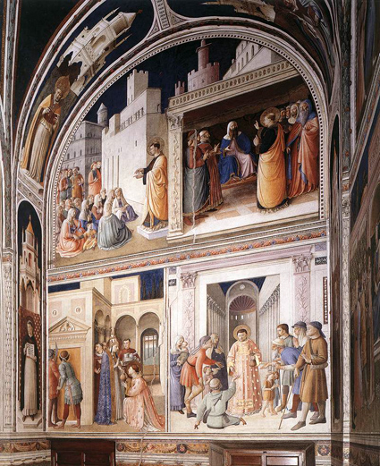 Scenes from the Lives of Saints Lawrence and Stephen 1447-49