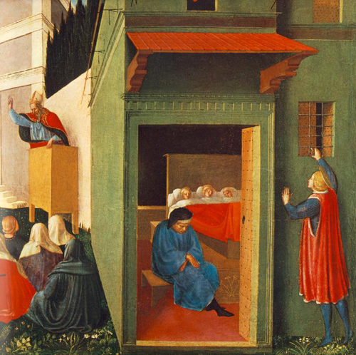 The Story of Saint Nicholas Giving Dowry to Three Poor Girls: ca 1437