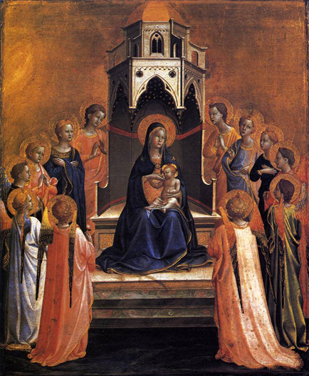Virgin and Child Enthroned with Twelve Angels ca 1430-33