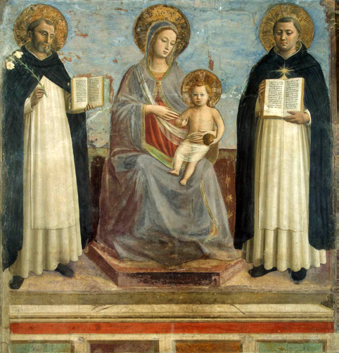 Virgin and Child with Saints Dominic and Thomas Aquinas: 1424-30
