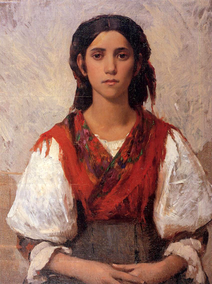 Florentine Flower Girl: ca 1887