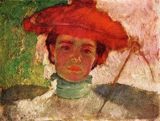 Girl with Parasol: 1900