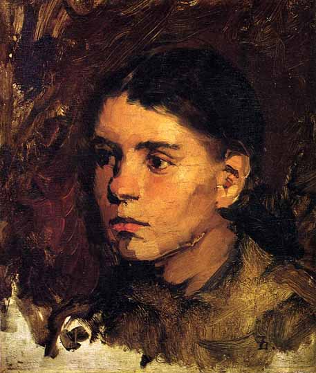 Head of a Young Girl: ca 1878
