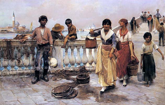 Water Carriers Venice: 1884